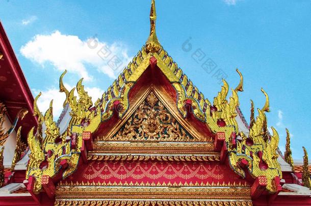 古代的佛庙采用大城府,泰国