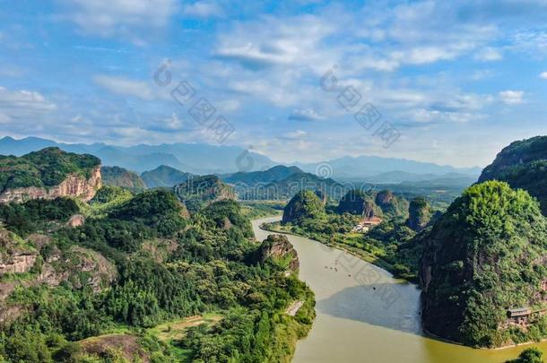 丹霞风景关于长度山