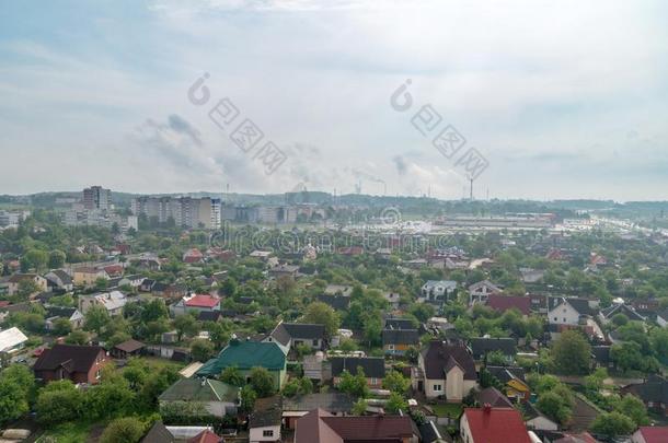 全景的看法关于格罗德诺城市采用白俄罗斯
