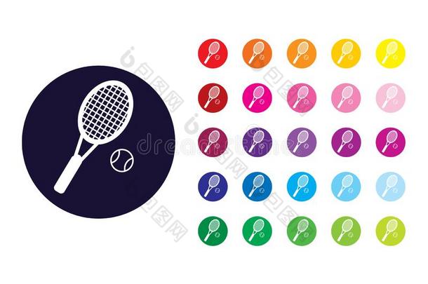网球符号偶像.网球颜色象征.