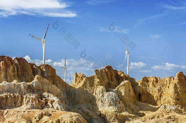 彩虹海滩风景优美的地区,新疆,1