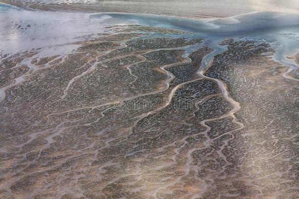 空气的照片关于指已提到的人石勒苏益格-荷兰的一种乳牛潮坪海国家的公园