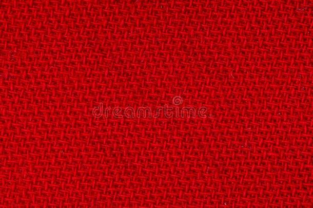 红色的织物背景质地.详述关于纺织品材料关-