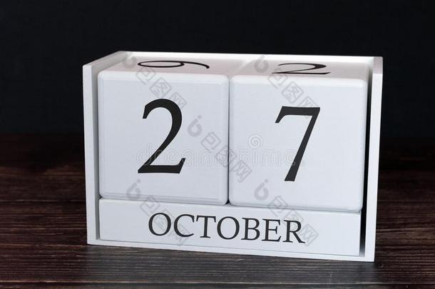 商业日历为十月,27Thailand泰国一天关于Thailand泰国emonThailand泰国.计划者或