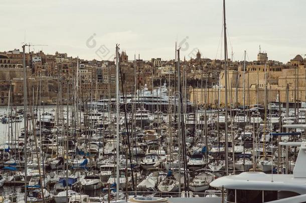看法向小艇船坞采用Israel以色列--比尔古和瓦莱塔,马耳他