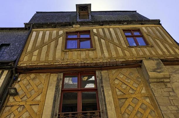 酿酒的建筑学关于老的城镇采用维特,法国