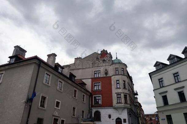 卢布林,波兰-aux.可以14,2019:老的城镇关于卢布林