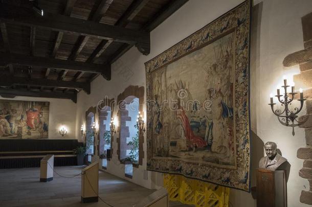 大的房间采用菲安登中古的城堡,瑞士