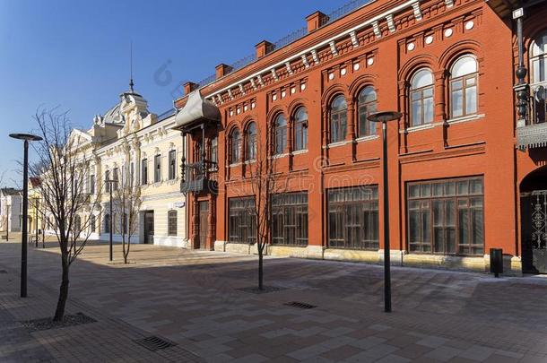 步行者大街采用指已提到的人在商业区关于图拉work乌银镶嵌术,俄罗斯帝国