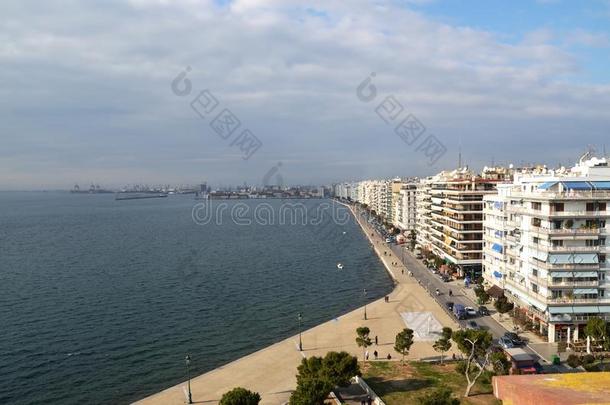 海滨和港口关于=Salonika,<strong>希腊</strong>