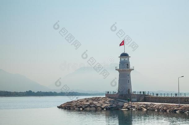 海灯塔.灯塔采用阿拉尼亚,安塔利亚地区,火鸡.