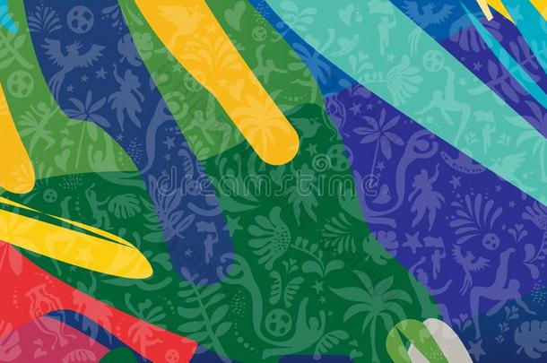 2020圆球可拍牌手表美洲抽象的绿色的巴西人夏游戏