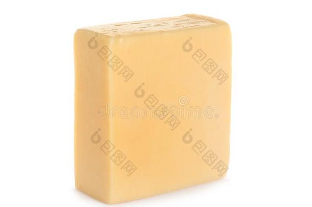 块关于美味的奶酪向白色的