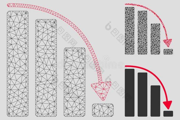 落下加速条<strong>图表</strong>矢量网孔尸体模型和三个船体<strong>并列</strong>的游艇