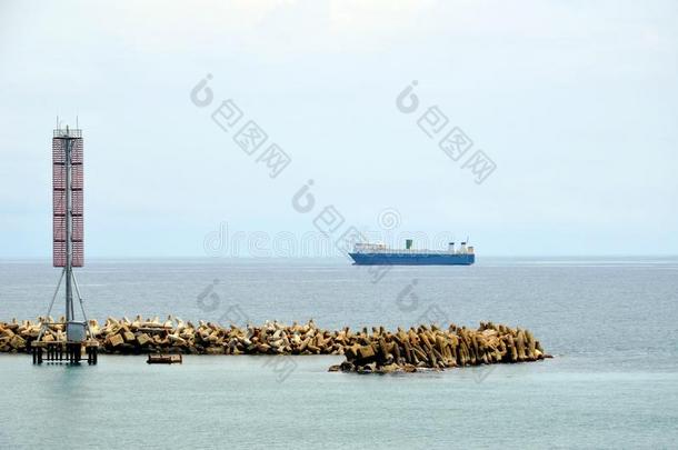 货物船向指已提到的人路在近处克里斯托巴尔,巴拿马草帽向进入巴拿马草帽Cana加拿大