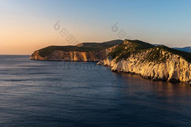 日落采用多卡托斗篷,莱夫卡扎岛,希腊