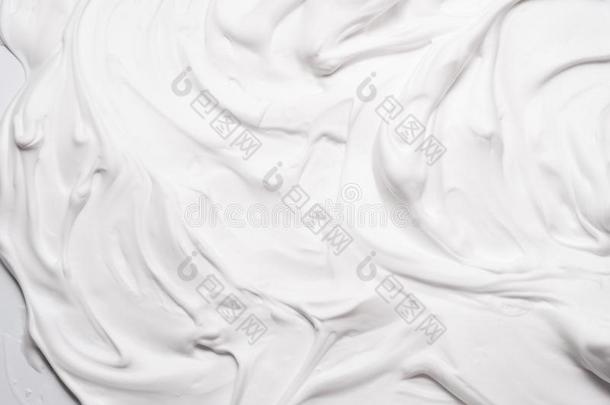 白色的起泡沫抽象的背景空气的奶油冻模式