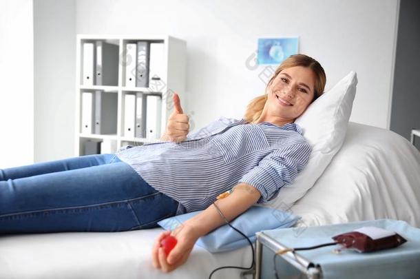 女人捐赠血采用医院
