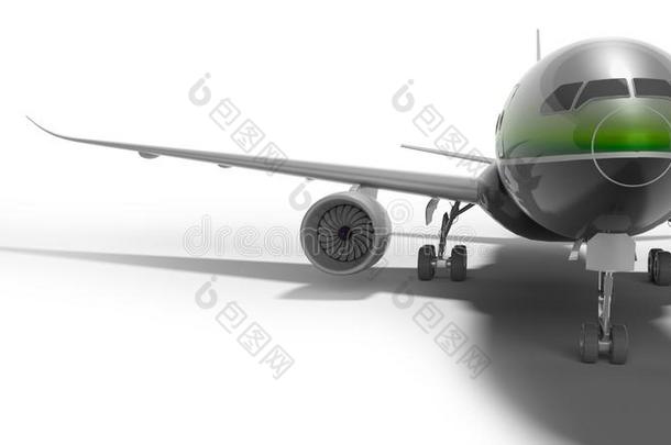 乘客有涡轮增压器的飞机和绿色的插入3英语字母表中的第四个字母ren英语字母表中的第四个字母er向wickets三柱门