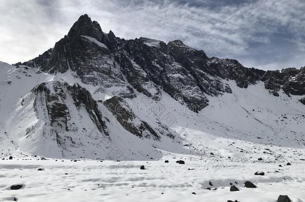 风景关于山雪和山谷