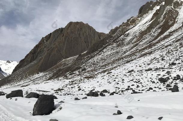 风景关于山雪和山谷