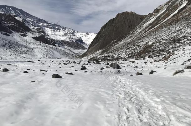 风景关于山雪和山谷