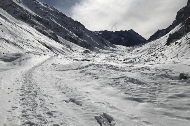 风景关于山雪和山谷