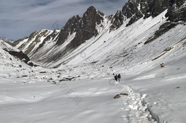 风景关于山雪和山谷