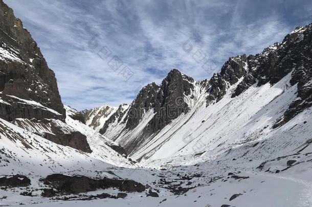 风景关于山雪和山谷