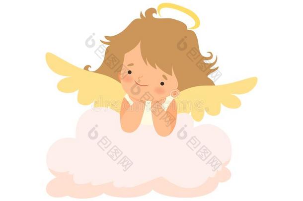 值得崇拜的女孩天使和灵气和飞行章,漂亮的婴儿漫画茶