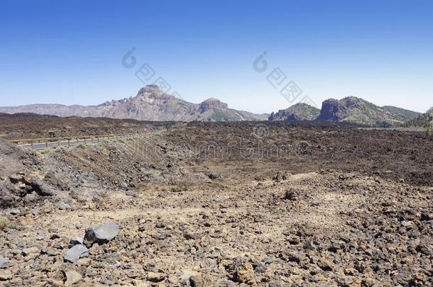 粗糙的火山的<strong>园林景观</strong>向泰德火山