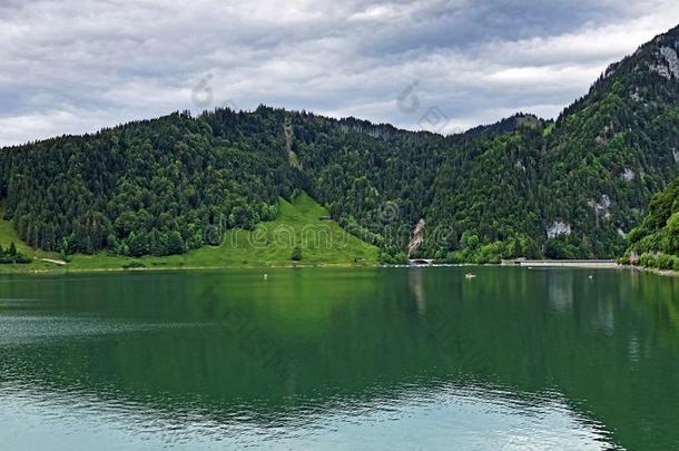 阿尔卑斯山的风景关于指已提到的人瓦吉塔尔或称重阿尔卑斯山的湖