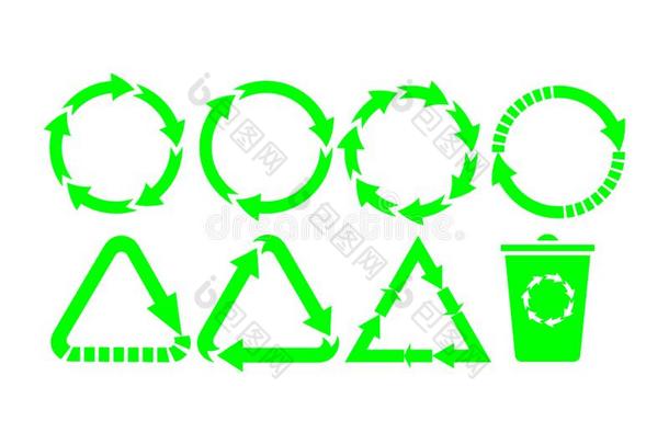 回收利用偶像矢量.回收利用再循环放置象征矢量.earningspershare每股收益10
