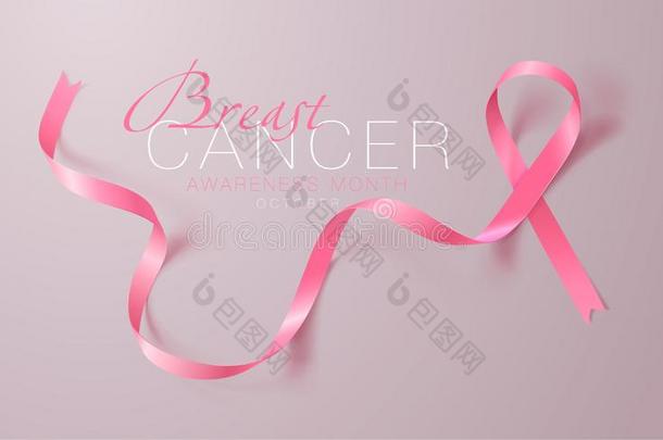乳房癌症察觉美术字海报设计.现实的钉