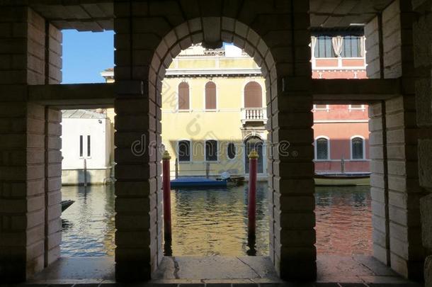 典型的住宅关于指已提到的人威尼斯的环礁湖关于基奥贾-意大利