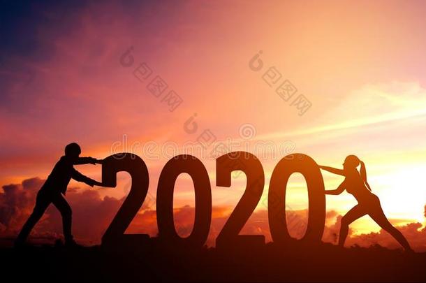 <strong>2020</strong>新年对试图向推<strong>数字</strong>关于<strong>2020</strong>幸福的新的年
