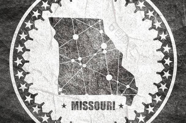 密苏里州国家地图