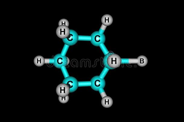 溴环己烷分子的<strong>结构</strong>隔离的向黑的