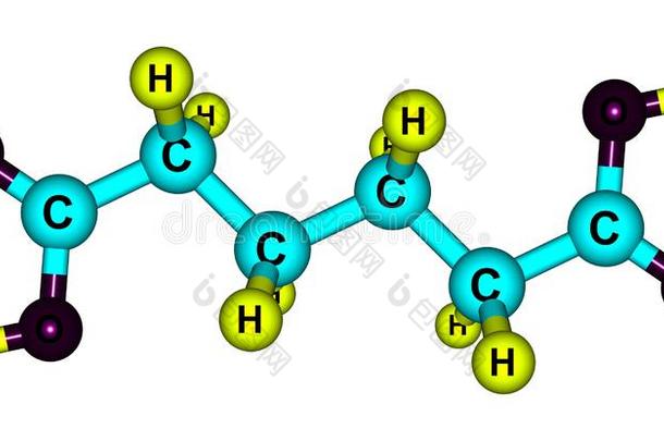 已有的酸味的分子的结构隔离的向白色的