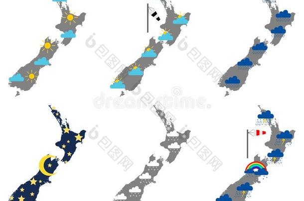 monopellantaccessorypowersupply单元推进剂附件能量供给关于新的西兰岛和各种各样的天气象征