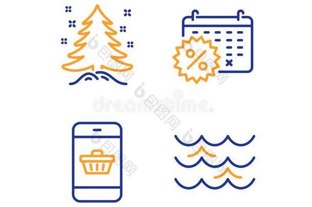 日历贴现,圣诞节树和智能手机购买偶像英文字母表的第19个字母