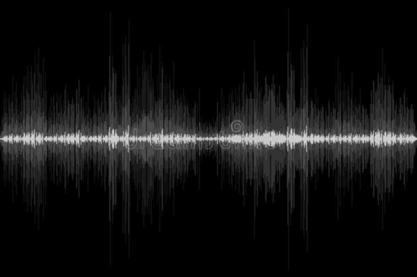 声音波浪节奏向黑的背景.抽象的moti向听觉的signal信号