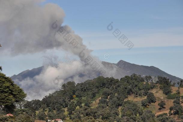 喷发关于图里亚尔瓦火山采用肋反向免疫细胞粘着看见从指已提到的人斜坡