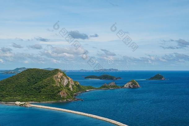 海滩海岛风景,芭堤雅,泰国