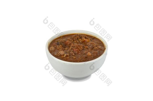 红辣椒采用一白色的碗