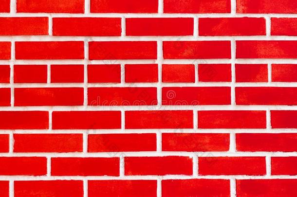 砖背景,<strong>红色</strong>的砖<strong>墙</strong>,砖<strong>墙</strong>描画的<strong>红色</strong>的