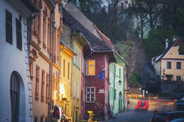 富有色彩的建筑学关于Sighisoara