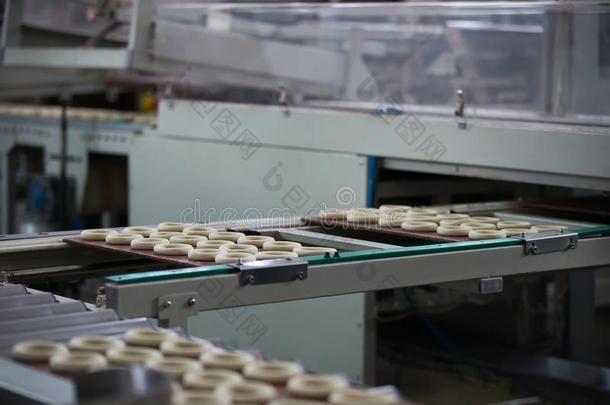 工业的线条为指已提到的人生产关于饼干和硬面包圈.奥维