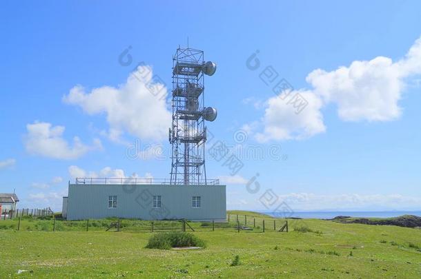 <strong>微波</strong>通信塔向苏格兰的岛