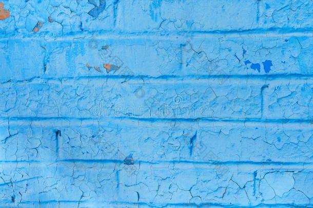 光蓝色质地关于一urb一老的酿酒的砖墙碎片